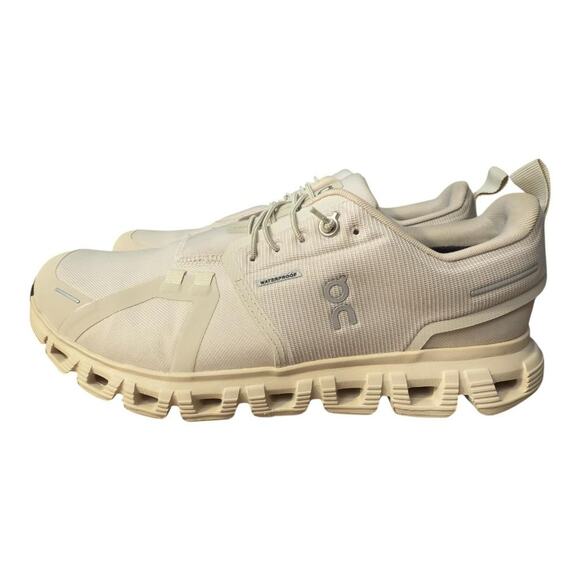 On Cloud 6 Waterproof Running Shoe Beige Women size 9 - Picture 2 of 9